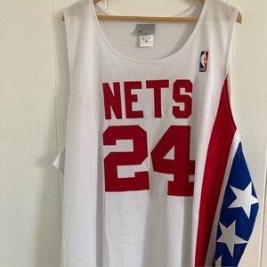 NJ Nets Richard Jefferson #24 Jersey size XXL (56) Reebok Vintage